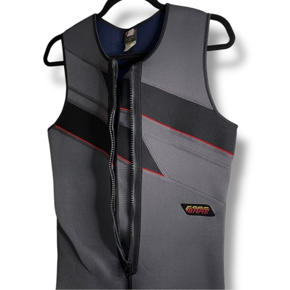 Bare Full Body Wetsuit 2 Piece Women’s Size XL Black, Gray with Red Accents - Picture 4 of 15